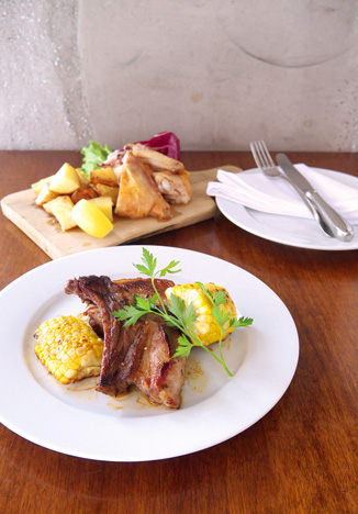 若鳥と豚肉のフェア